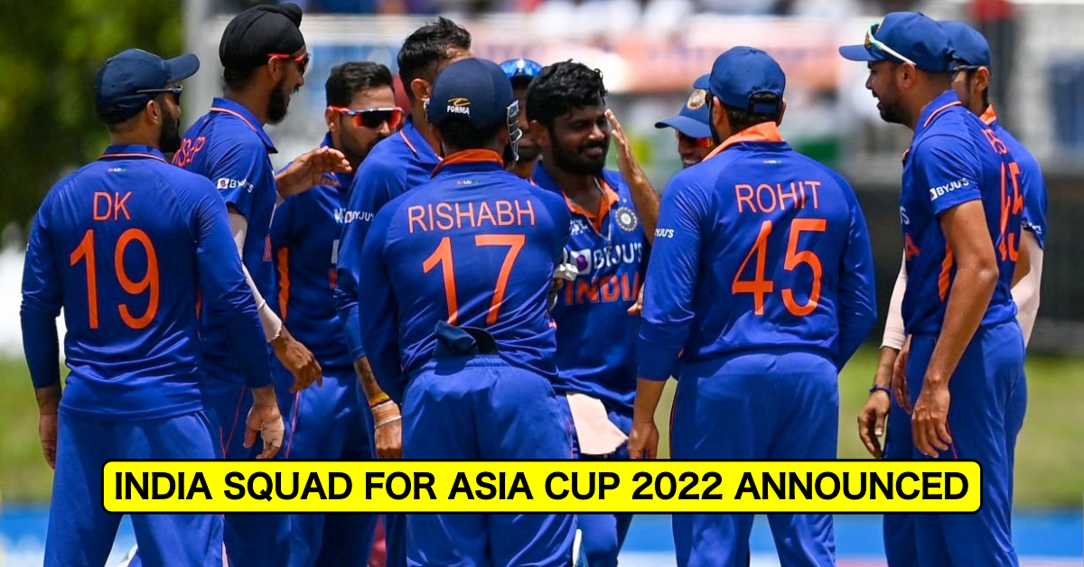 India squad for Asia Cup 2022