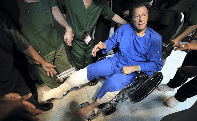 Imran Khan Leaves Hospital 3 Days After Being Shot In Leg