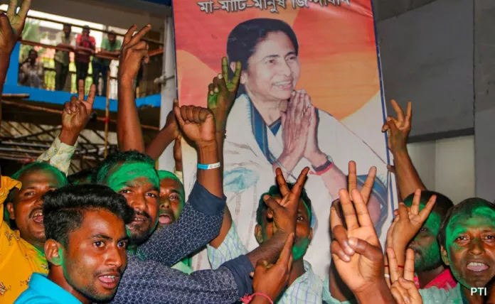 Trinamool Celebrates After Huge Lead In Bengal Rural Polls