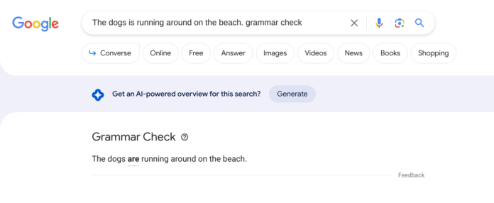 Google Grammar Check | Google Search Grammar Check